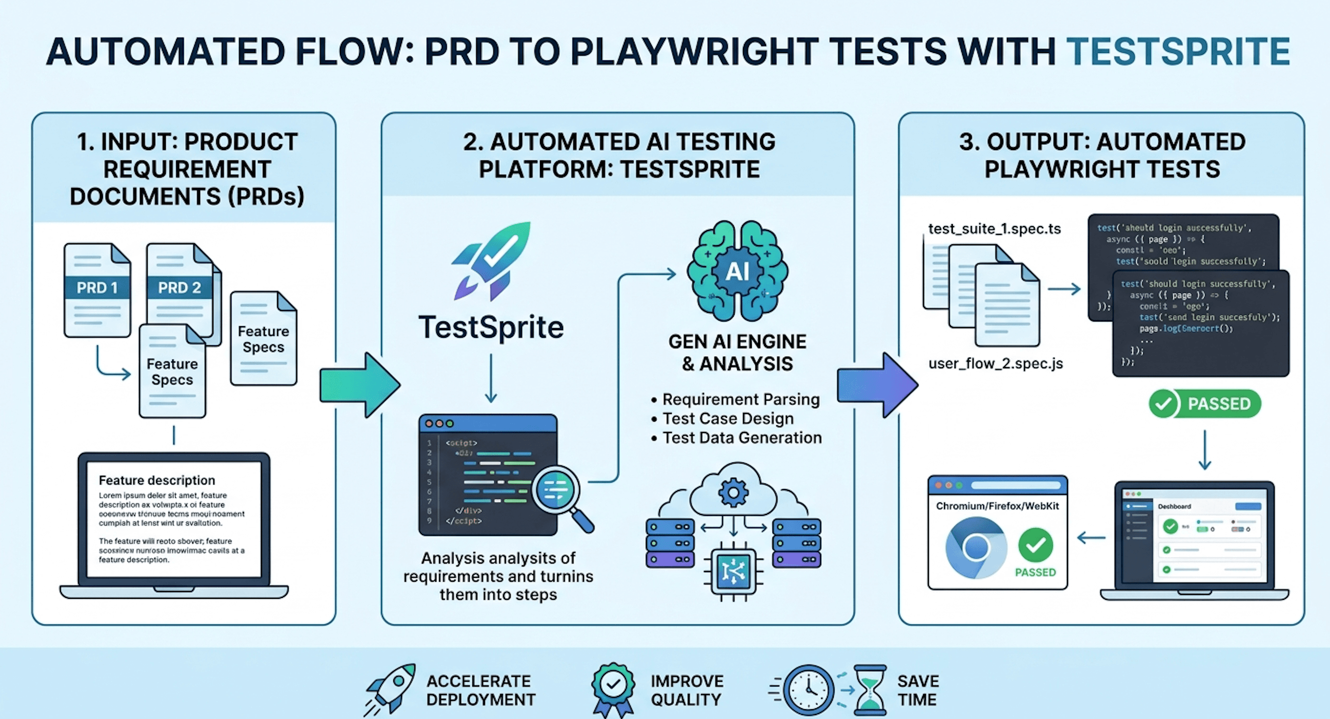 What tool generates test cases from product requirements? cover